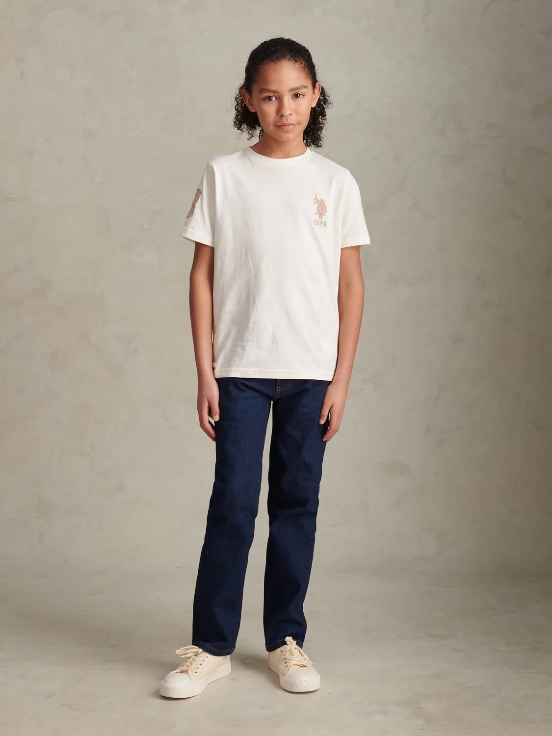 картинка Джинсы прямого кроя stretch U.S. Polo Assn, синие от магазина Одежда+