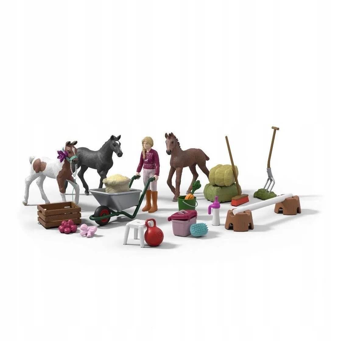 картинка Адвент-календарь Schleich, Hodowla Źrebiaków 2025 от магазина Одежда+