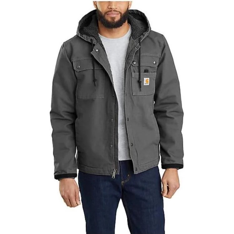 картинка Куртка Carhartt Relaxed Fit Washed Duck Sherpa-Lined Utility, серый от магазина Одежда+