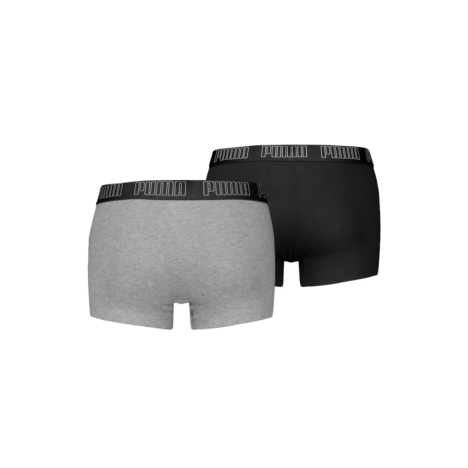 картинка Мужские боксеры из хлопка с эластаном PUMA, Black/Gray от магазина Одежда+