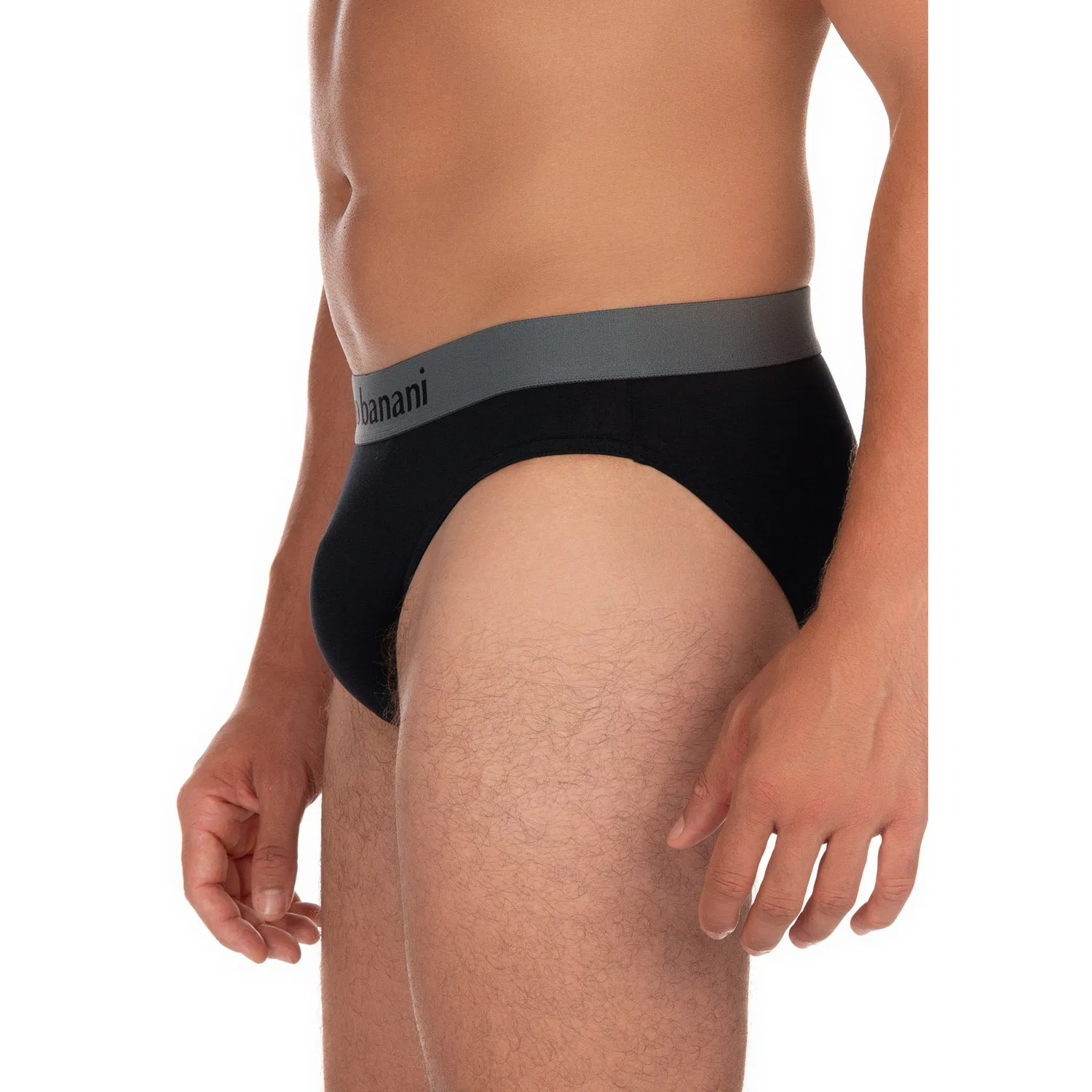 картинка Мужские трусы-слипы Flowing 2erPack Bruno Banani, Moon Gray/Black от магазина Одежда+