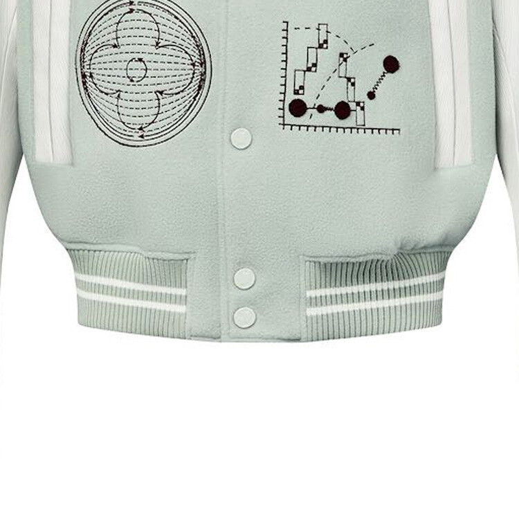 картинка Куртка Louis Vuitton Varsity Leather Blouson, светло-зеленый от магазина Одежда+