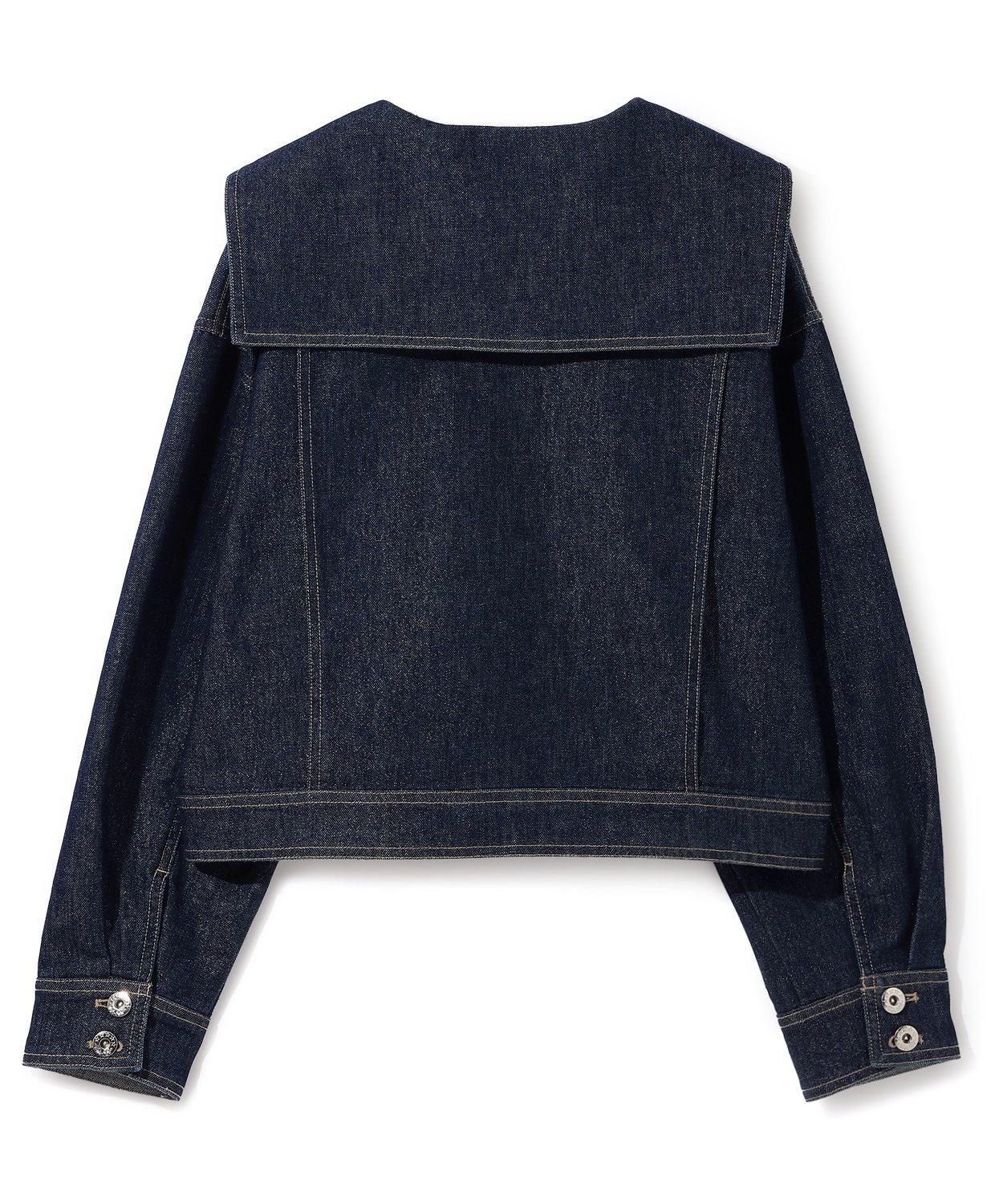 картинка Матросская джинсовая куртка Pom ponette junior, White от магазина Одежда+