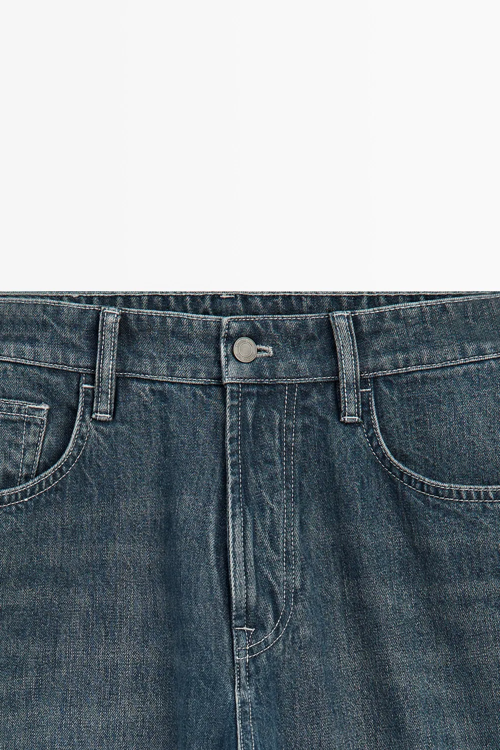 картинка Джинсы Massimo Dutti Tapered Fit, синий от магазина Одежда+