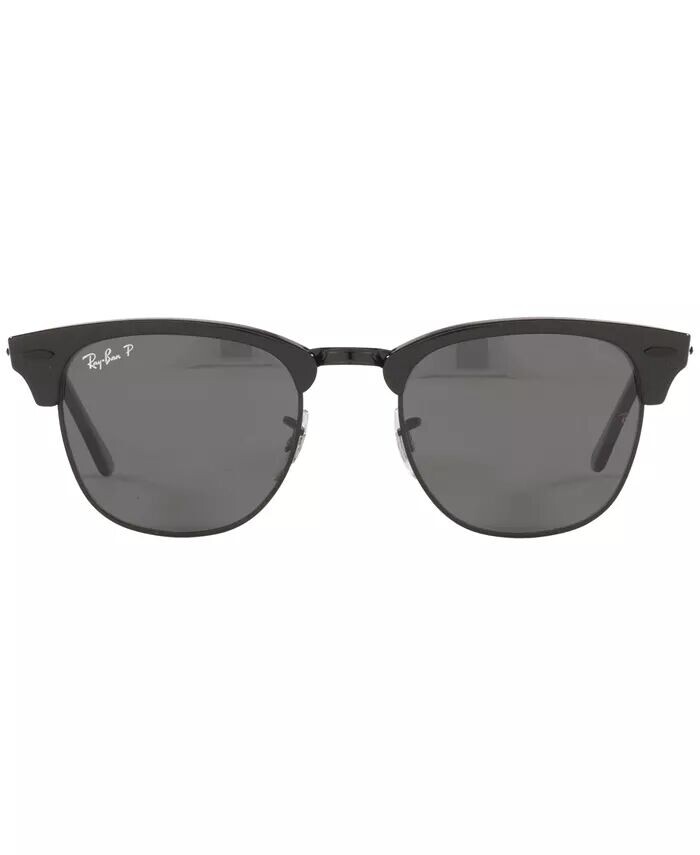 картинка Поляризационные солнцезащитные очки, RB3016 CLUBMASTER Ray-Ban, черный от магазина Одежда+