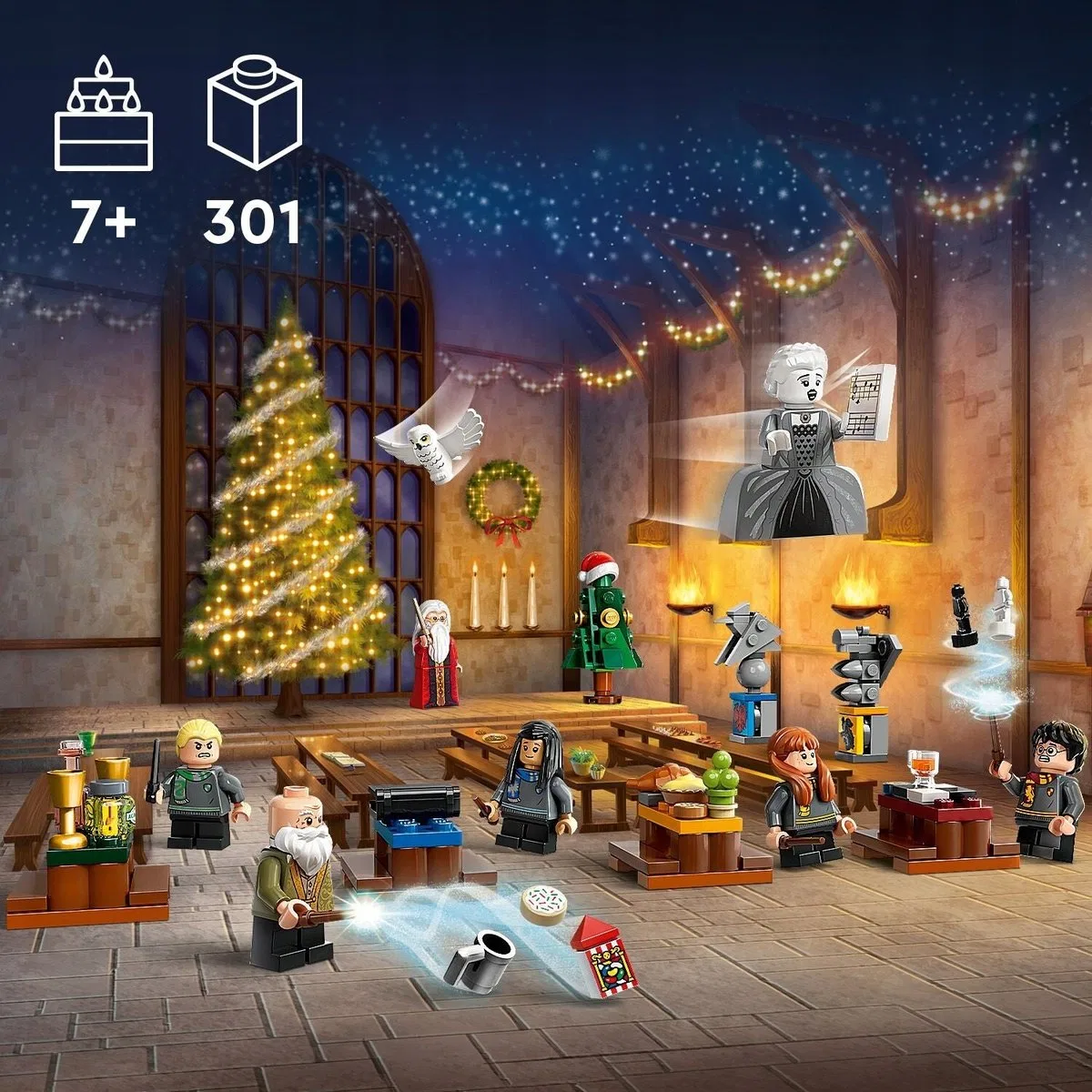картинка Календарь адвент LEGO Harry Potter, LEGO, Черный от магазина Одежда+