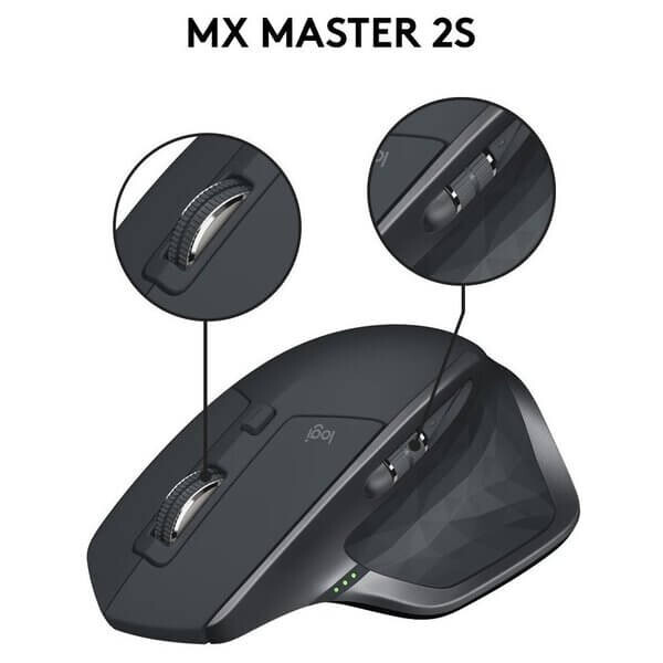 картинка Мышь беспроводная Logitech MX Master 2S, эргономичная, серый от магазина Одежда+