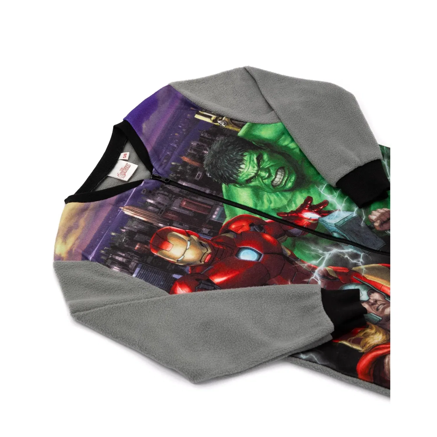 картинка Пижама-комбинезон Marvel Avengers серый, серый от магазина Одежда+