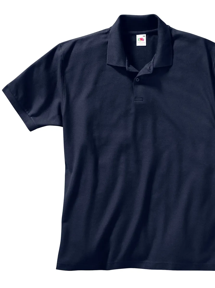 картинка Рубашка-поло Fruit of the Loom "Poloshirt", синий от магазина Одежда+