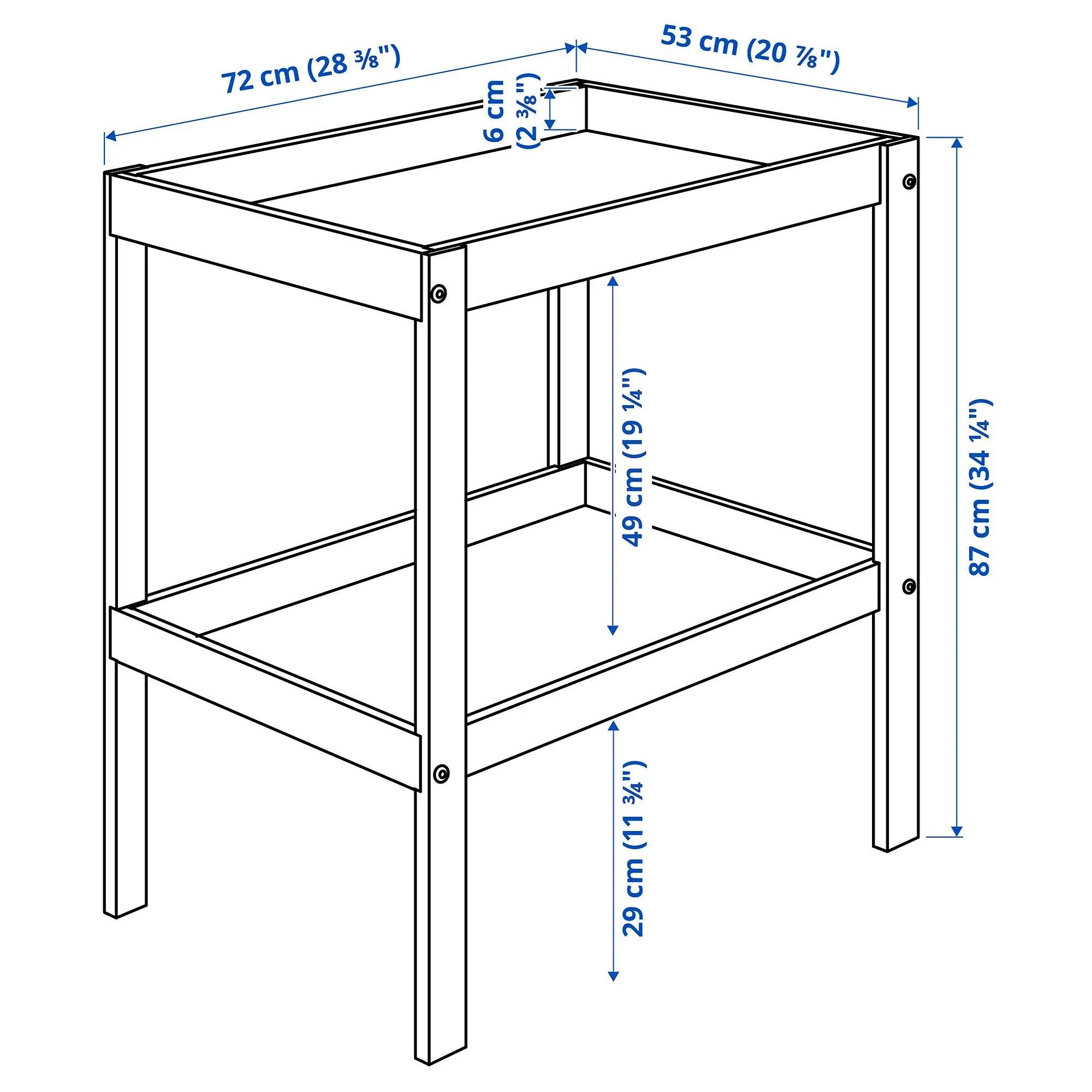 картинка Пеленальный столик, под бук, 72x53 см, SNIGLAR IKEA от магазина Одежда+