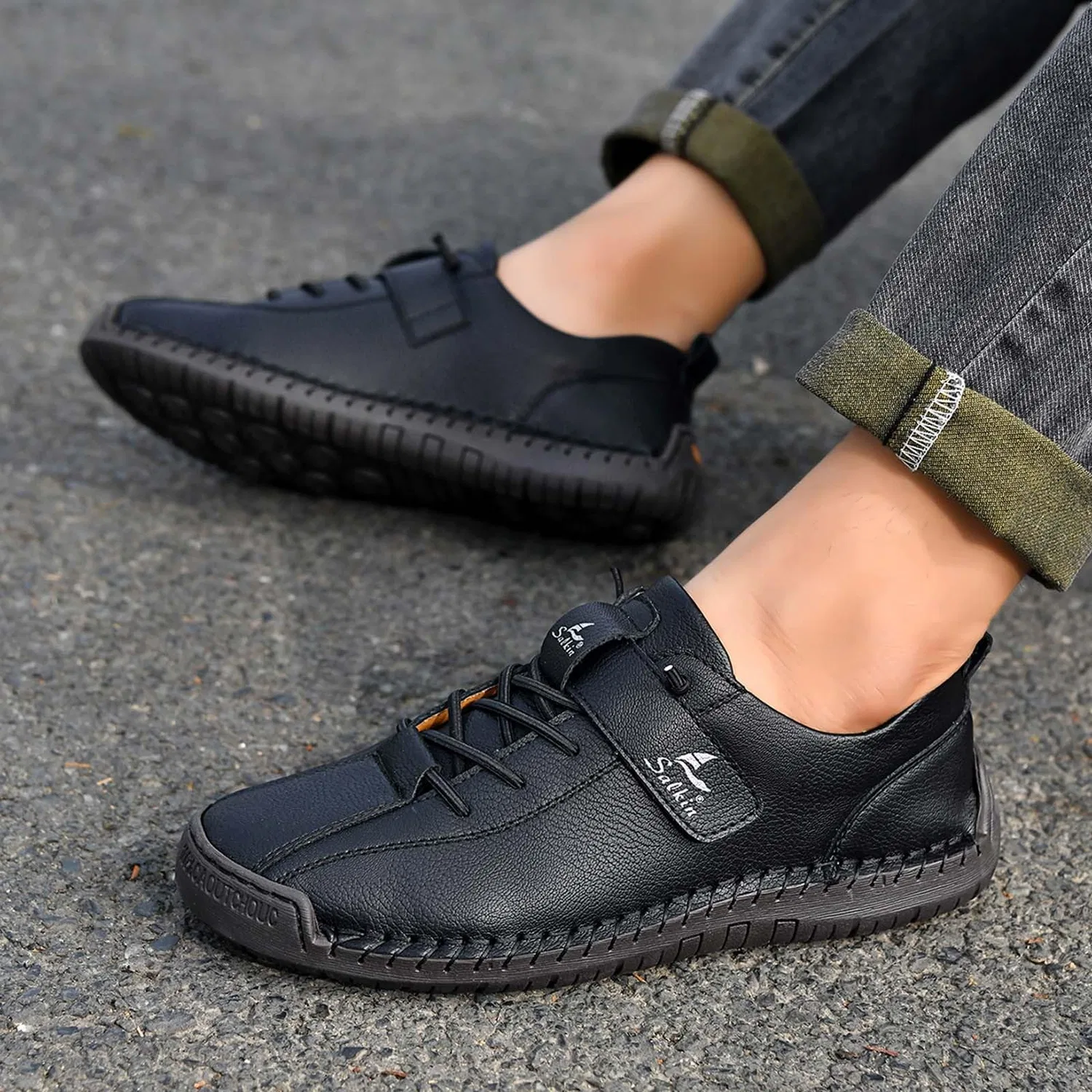 картинка Женские мокасины классические, Stile C02 Nero от магазина Одежда+