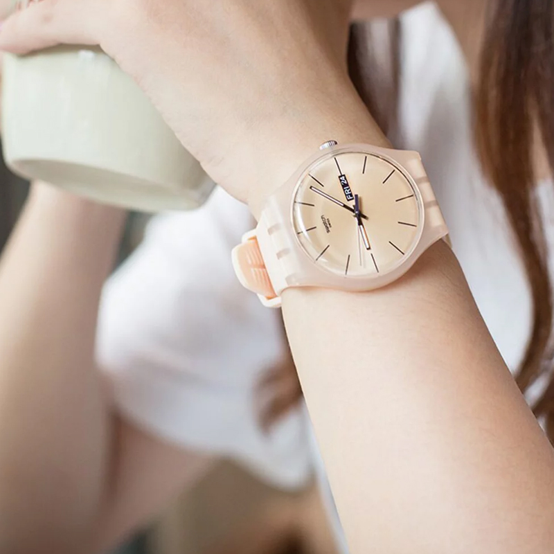 картинка Часы Swatch Rose Rebel, арт. SUOT700, бледно-розовый от магазина Одежда+
