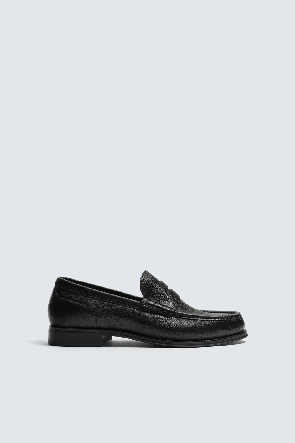картинка КОЖАНЫЕ ЛОФЕРЫ ZARA, Black от магазина Одежда+