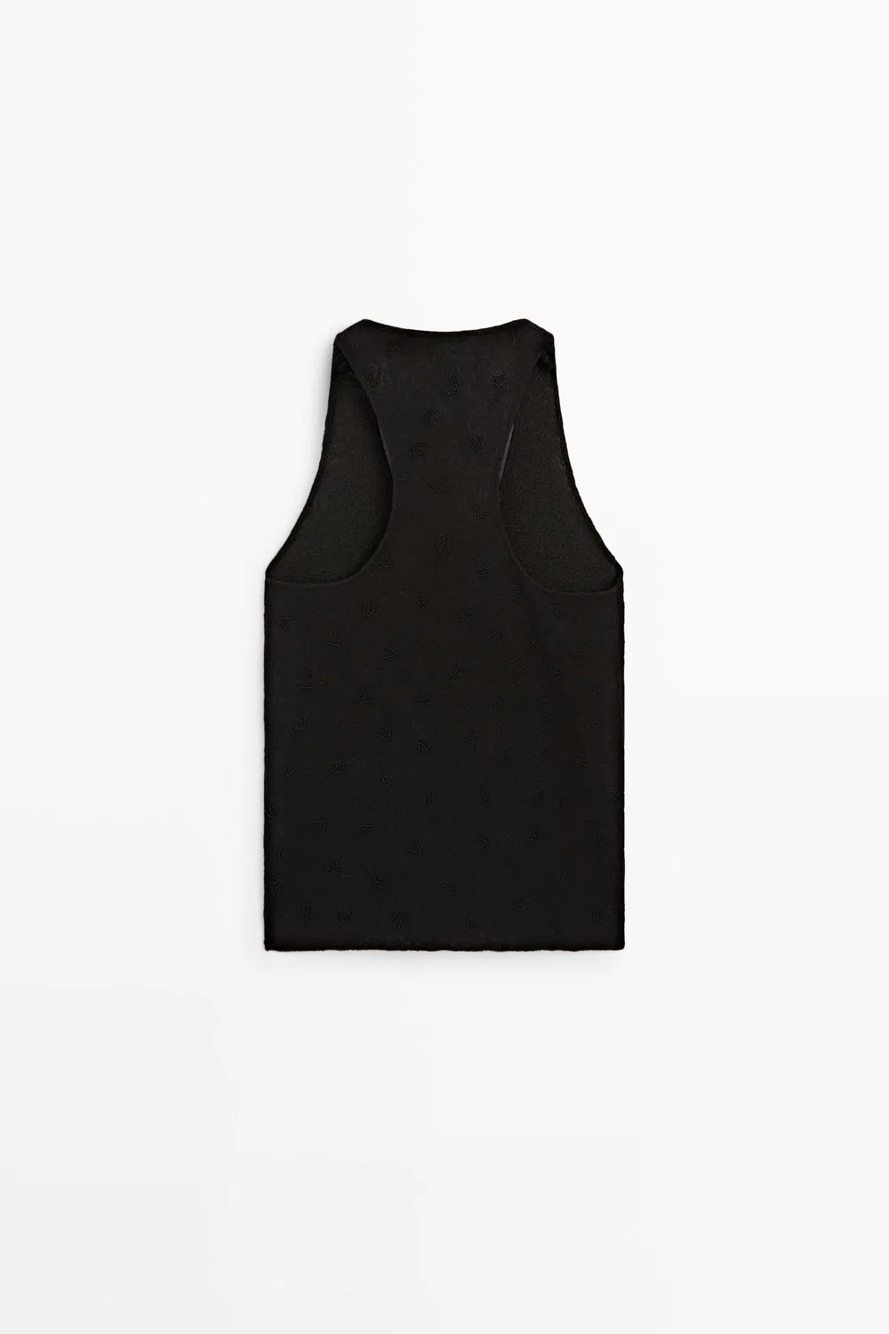 картинка Блузка Massimo Dutti, струящаяся, с вышивкой, черный от магазина Одежда+