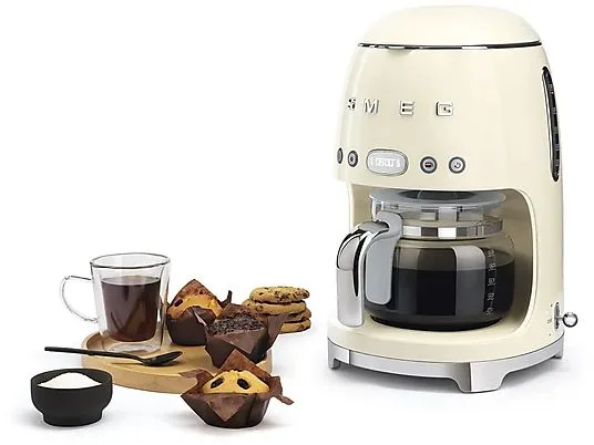 картинка Кофеварка капельная Smeg DCF02CREU, кремовый от магазина Одежда+