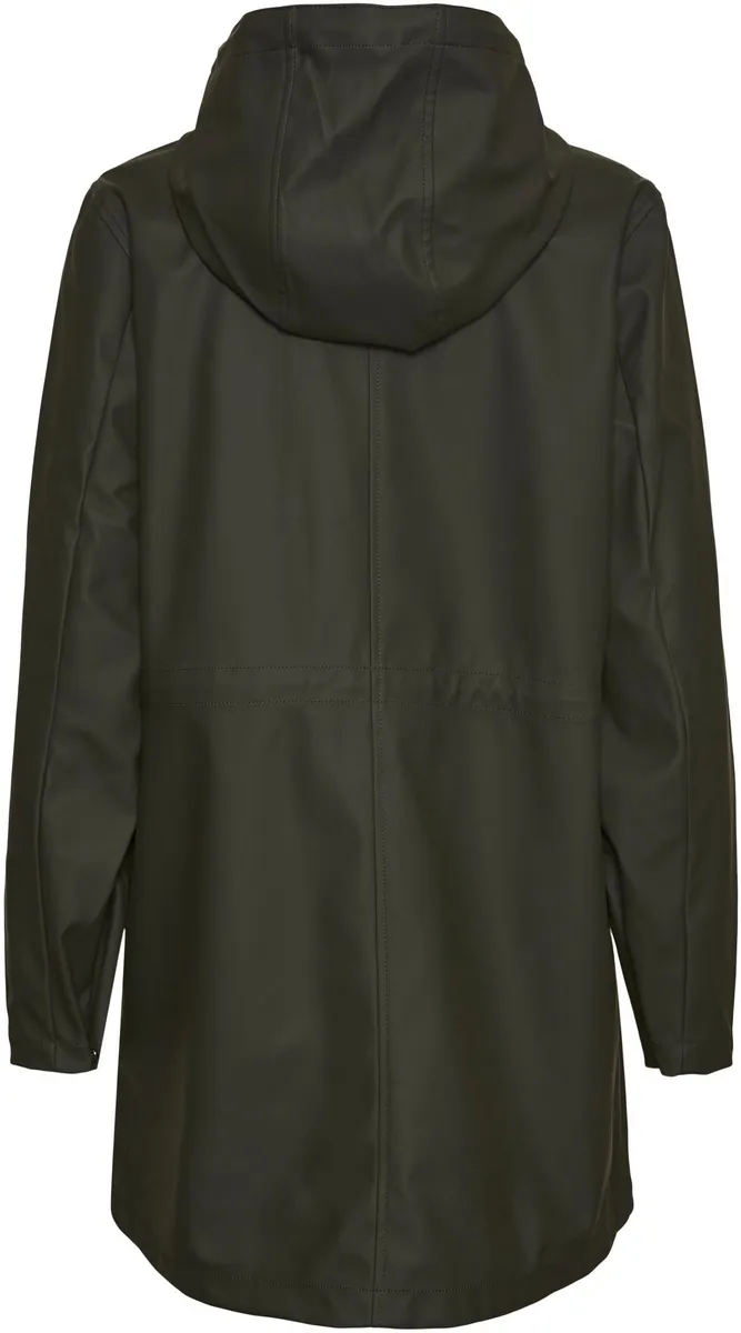 картинка Дождевик Vero Moda "VMMALOU COATED JACKET", с капюшоном, цвет Peat от магазина Одежда+