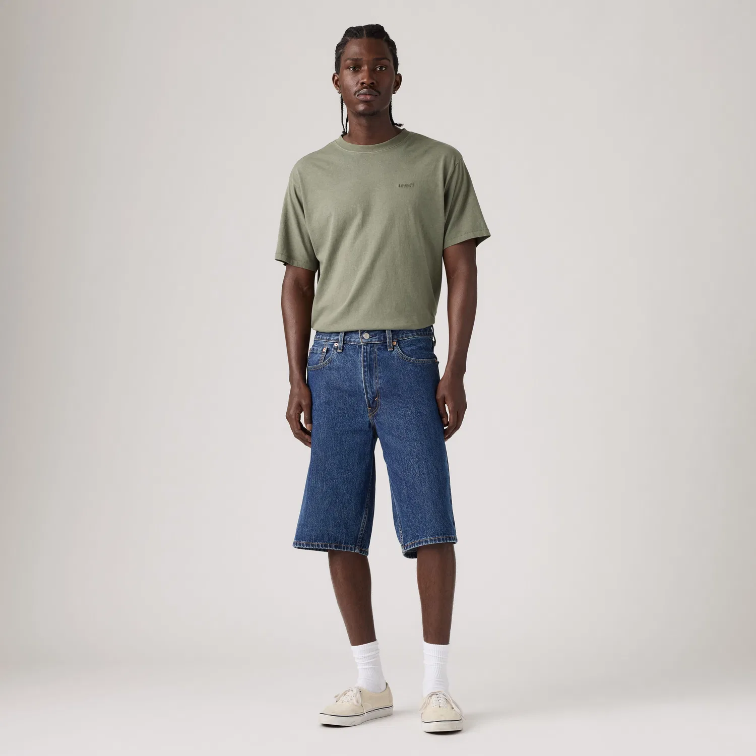 картинка Мужские шорты Levi's 470 Baggy, синий от магазина Одежда+