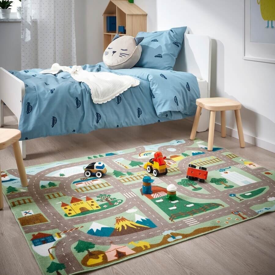 картинка Ковер Ikea Vallaby, 100х133 см, зеленый от магазина Одежда+