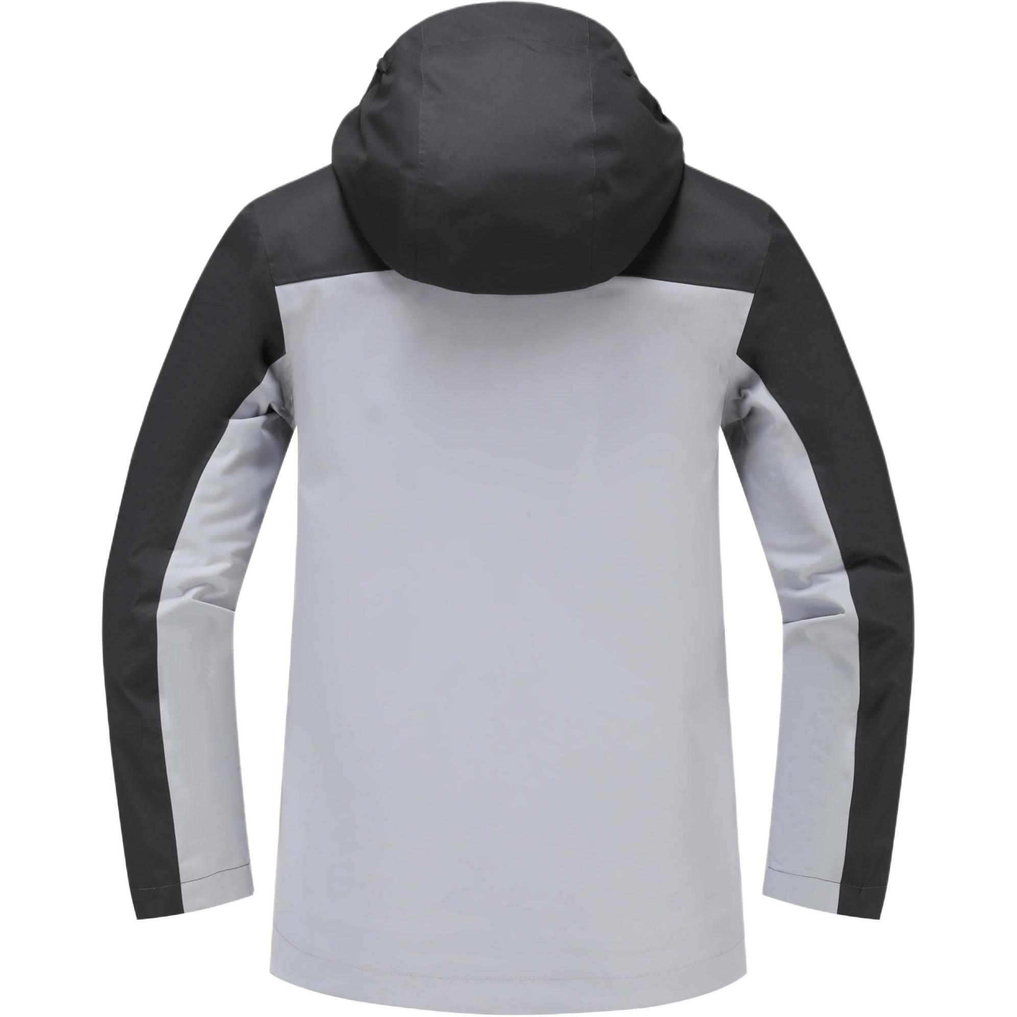 картинка Ветровка для младших школьников DECATHLON, Угольно-серый/Серебристо-серый от магазина Одежда+