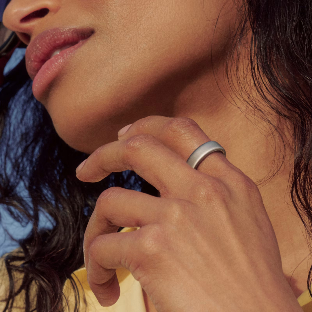 картинка Умное кольцо Oura Ring 5, US 10, Brushed Silver от магазина Одежда+
