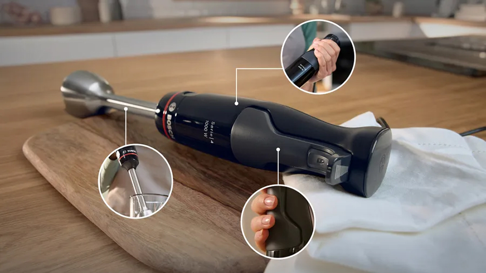 картинка Блендер Bosch MSM4B620, 1000 Вт, черный от магазина Одежда+