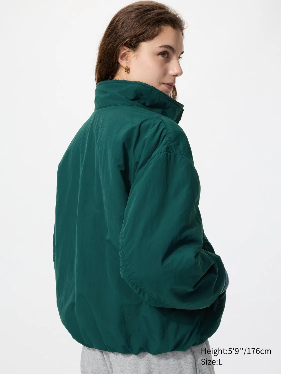 картинка Куртка Uniqlo с флисовой подкладкой, зеленый от магазина Одежда+