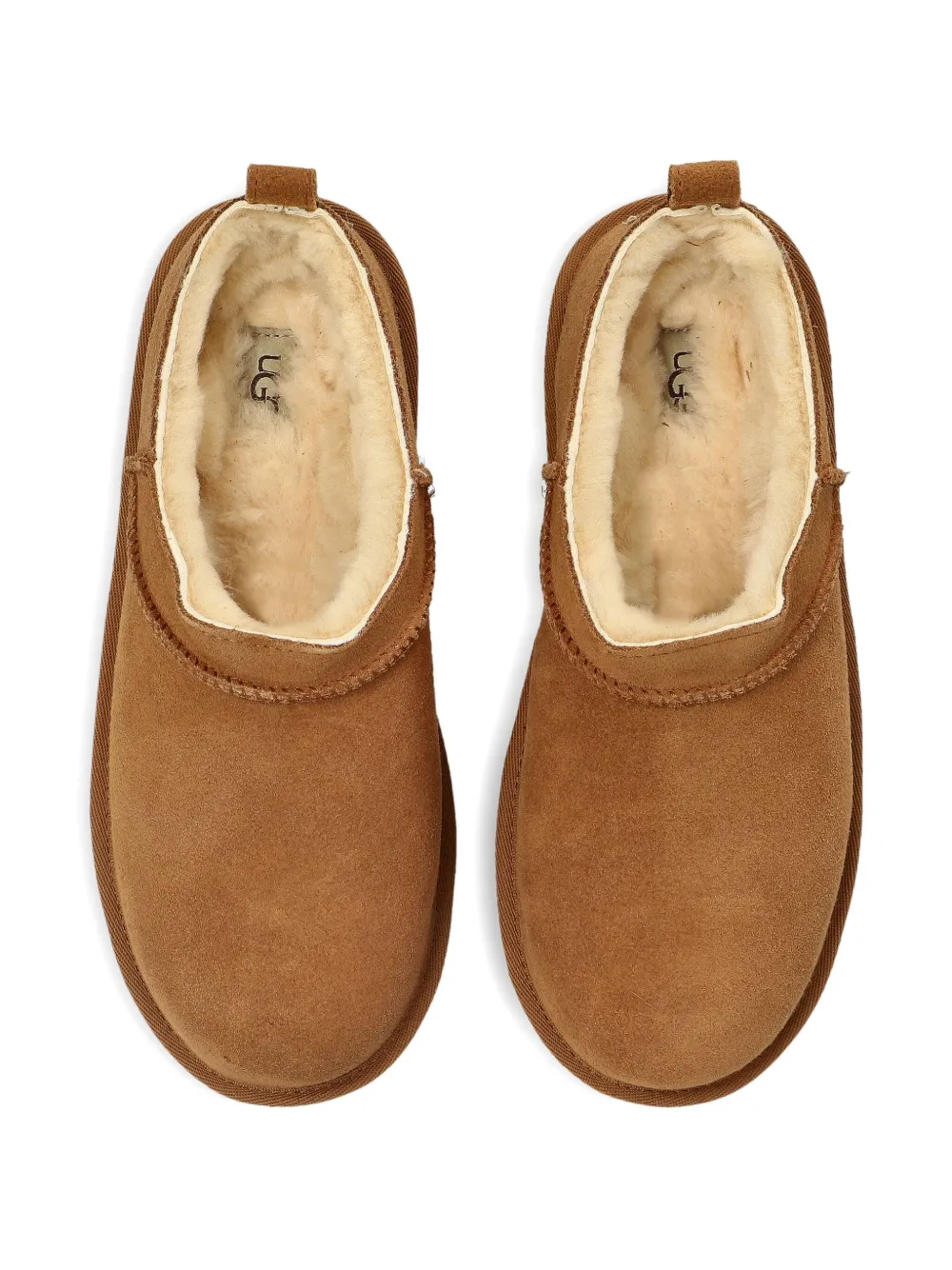 картинка Замшевые кожаные слипоны UGG Kids, коричневый от магазина Одежда+