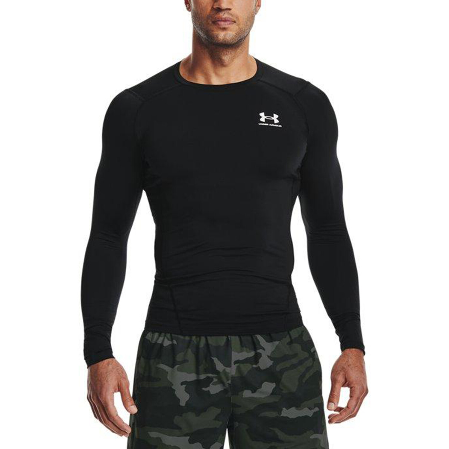 картинка Лонгслив Under Armour HeatGear Compression, черный от магазина Одежда+
