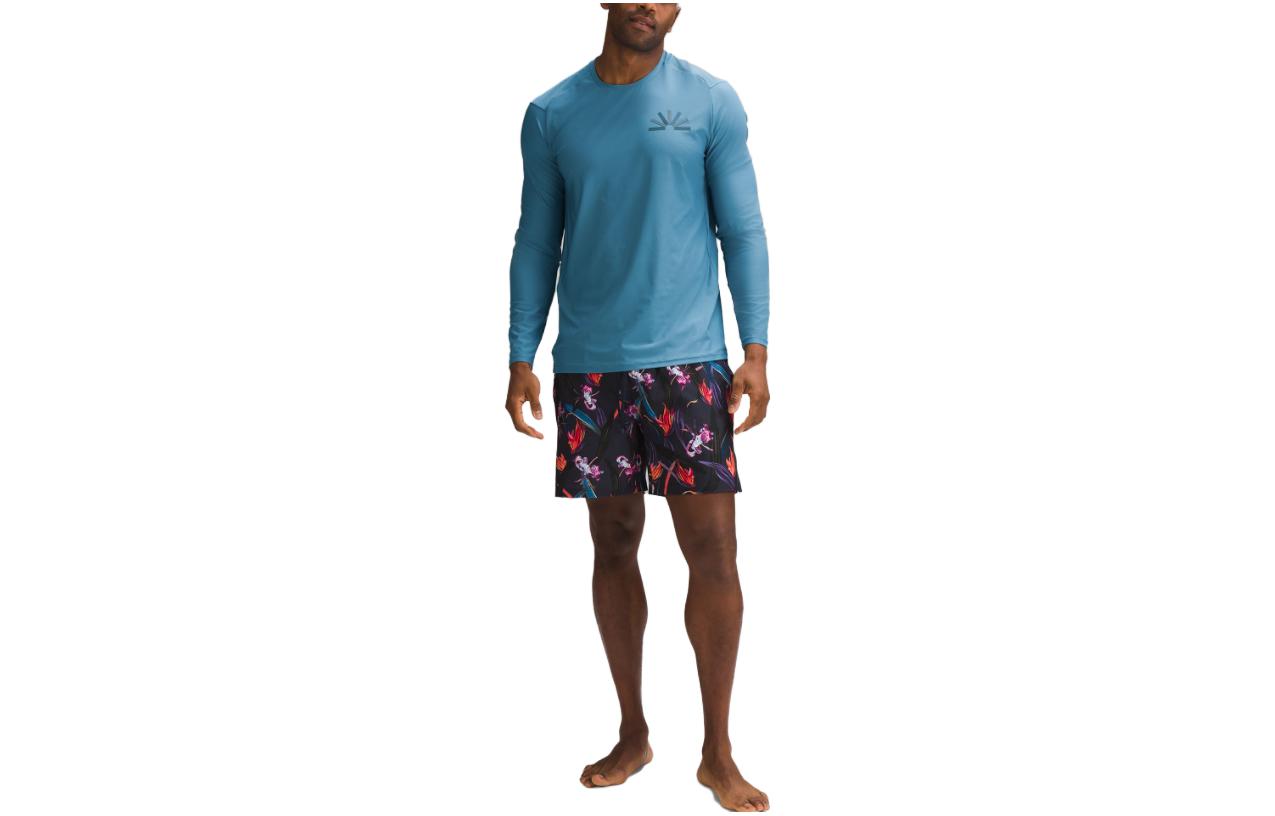 картинка Футболка SS23 Waterside Мужская Lululemon, Цвет хаки коричневый/ROVR от магазина Одежда+