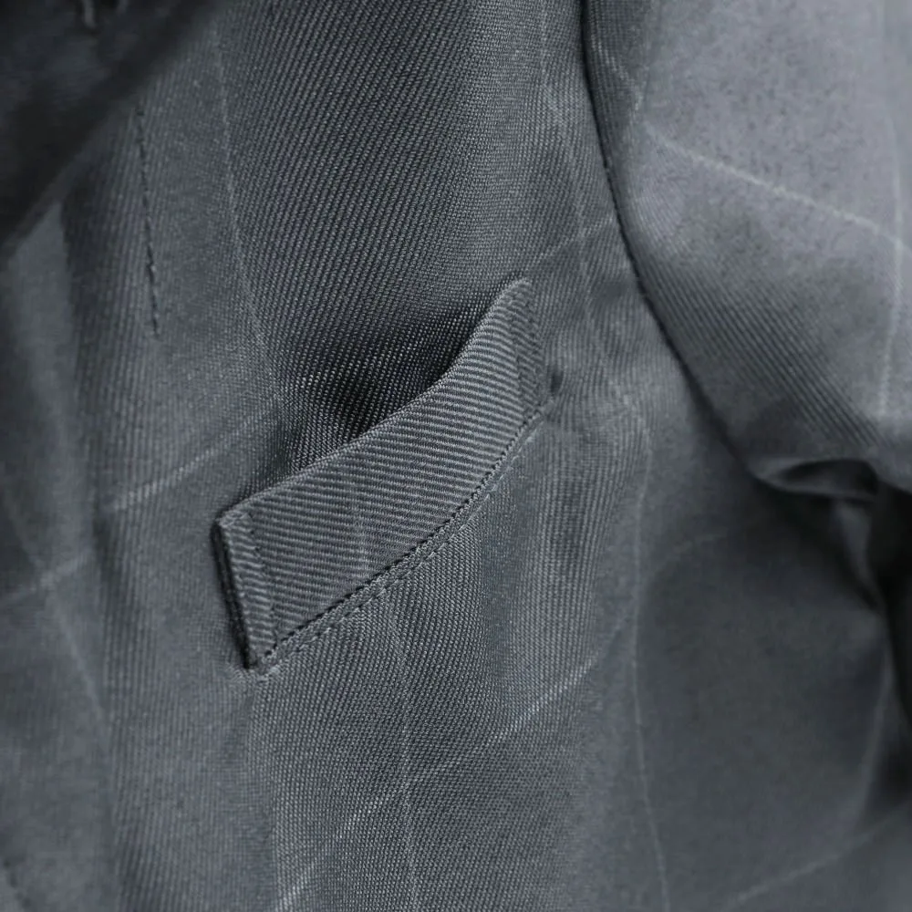 картинка Серый клетчатый пиджак + длинные брюки + белая рубашка Branshes, Charcoal Gray от магазина Одежда+
