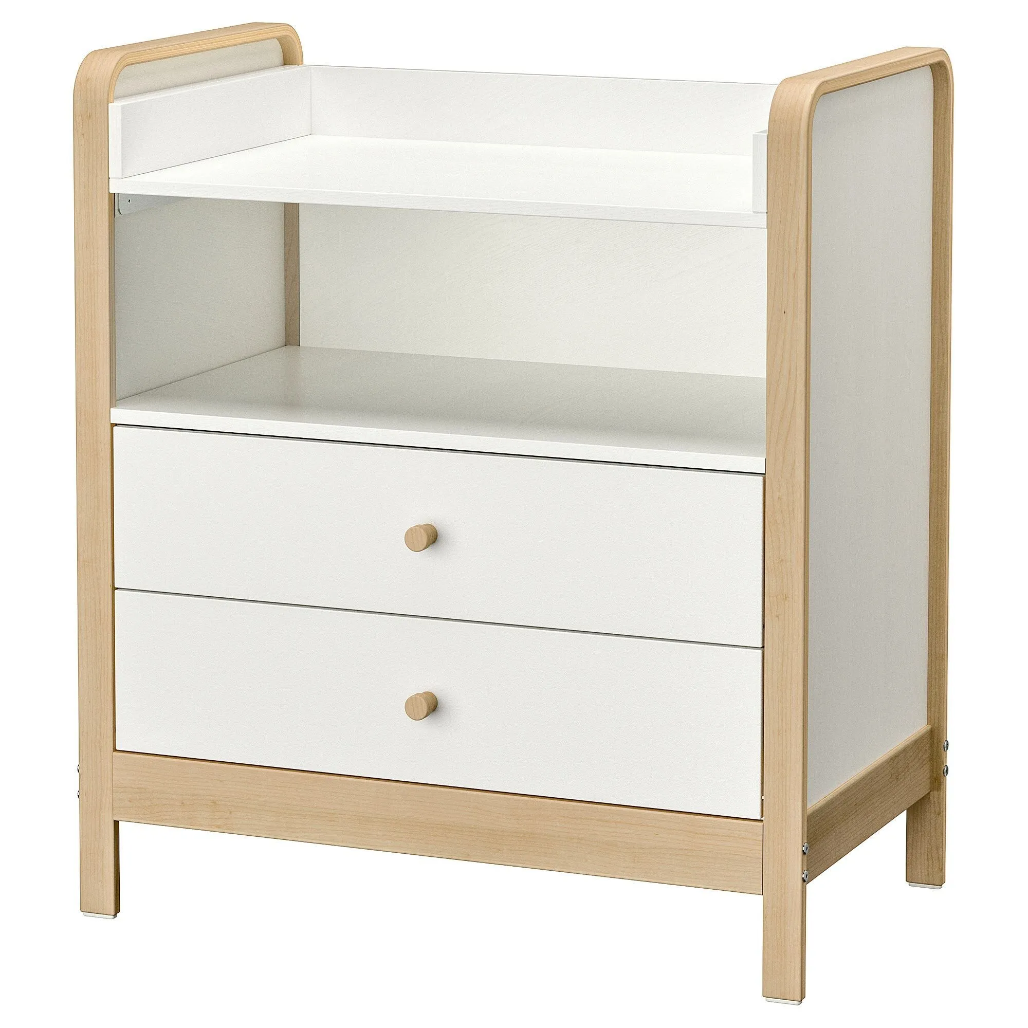 картинка Пеленальный столик, береза/белый ÄLSKVÄRD IKEA от магазина Одежда+