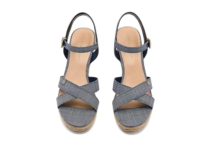 картинка Босоножки на танкетке Genea Tommy Hilfiger, Medium Blue Stripe от магазина Одежда+