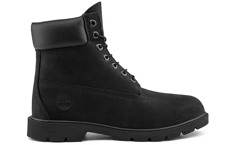 картинка Ботинки мужские Timberland из текстурированной кожи, водонепроницаемые, черные от магазина Одежда+