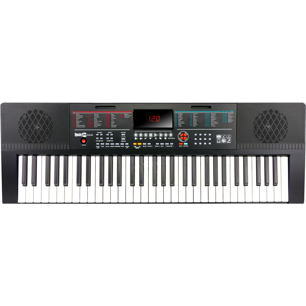 картинка RockJam RJ640 61-Key Portable Keyboard RJ640-G от магазина Одежда+