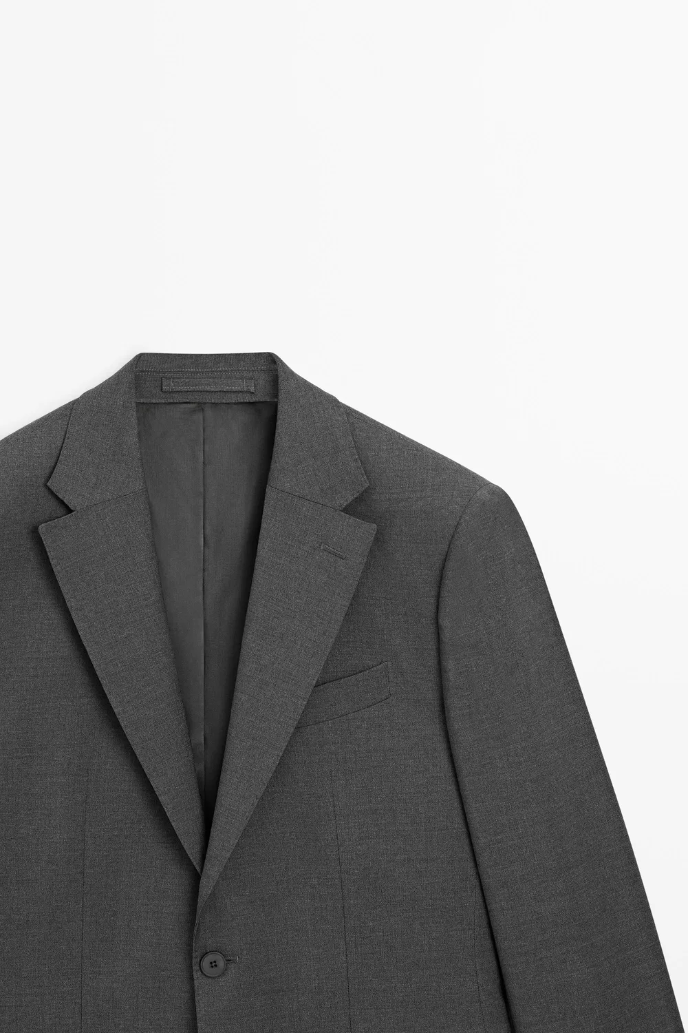картинка Пиджак Massimo Dutti 100% Cool Wool Suit , серый от магазина Одежда+