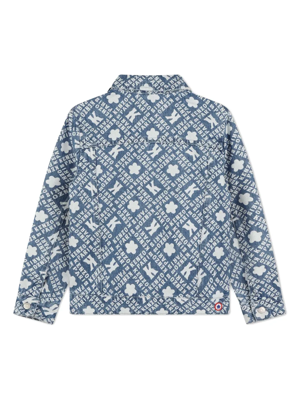 картинка Джинсовая куртка с монограммой Kenzo Kids, синий от магазина Одежда+