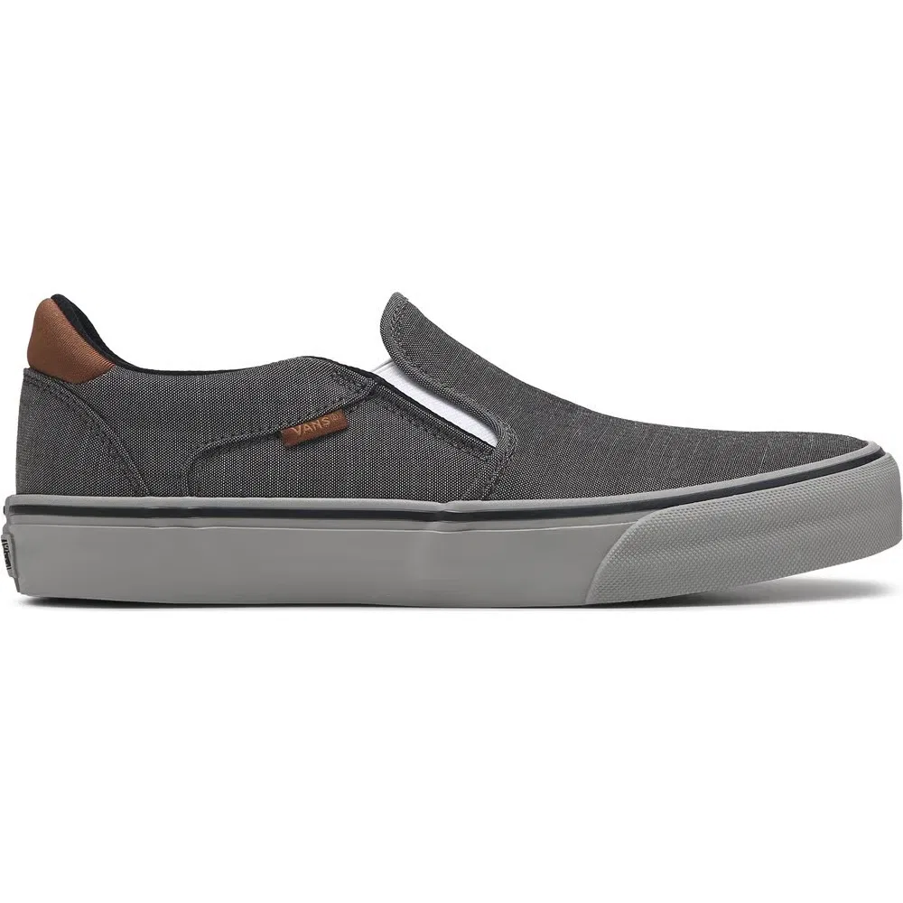 картинка Мужские слипоны Asher Deluxe Vans, Grey/Brown от магазина Одежда+