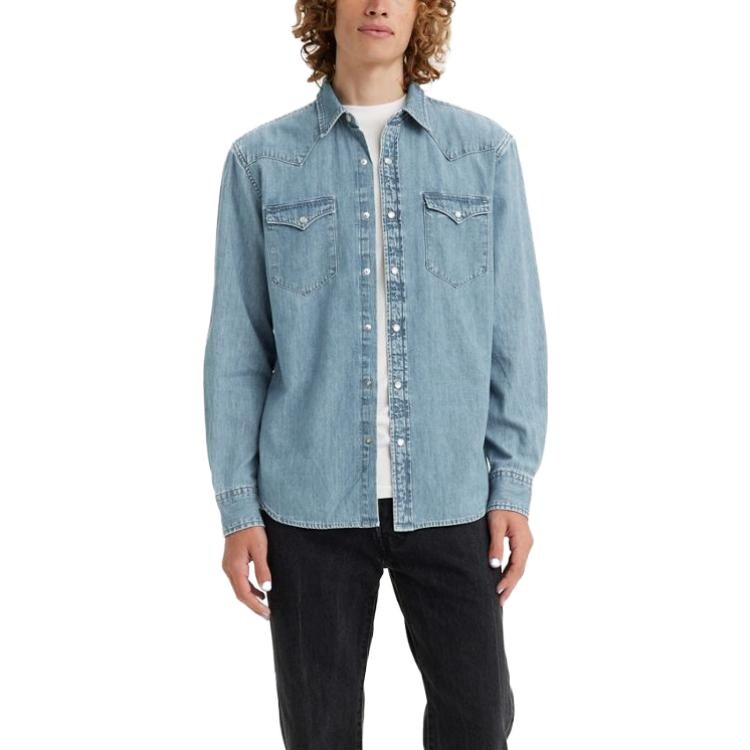 картинка Рубашка Levis Classic Standard Western Denim, светло-синий от магазина Одежда+