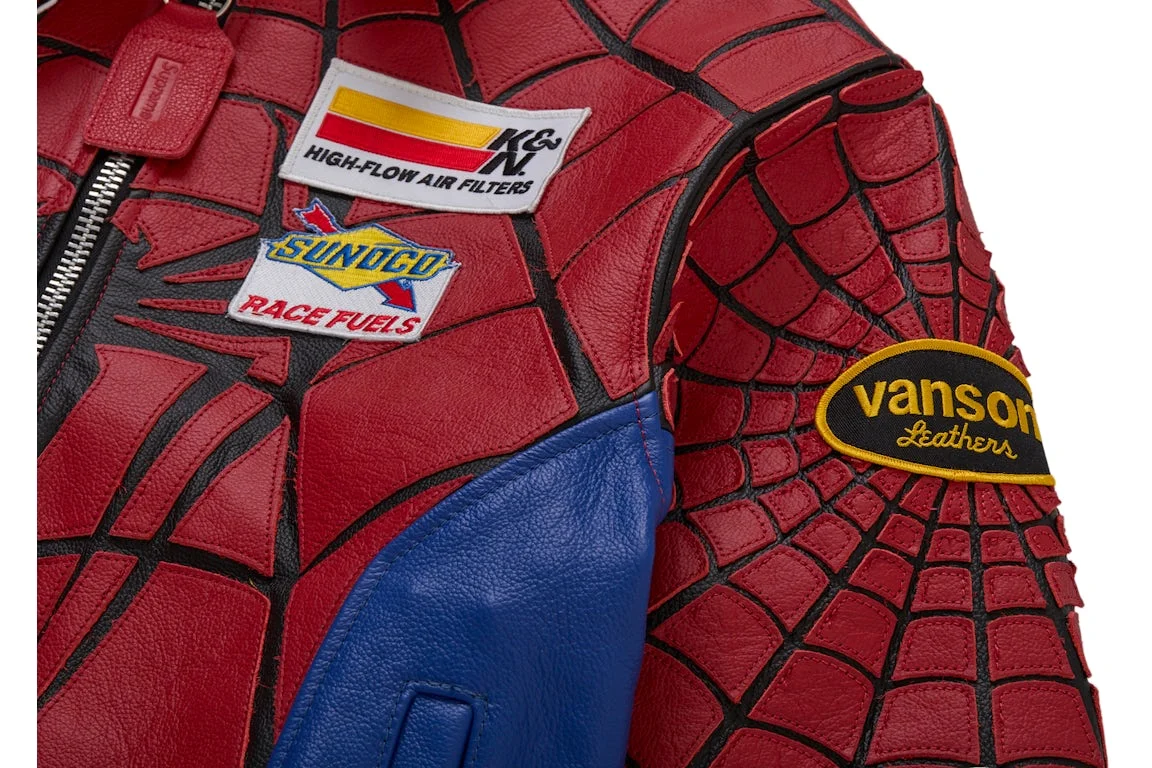картинка Куртка Supreme Vanson Leathers Spider-Man, мультиколор от магазина Одежда+