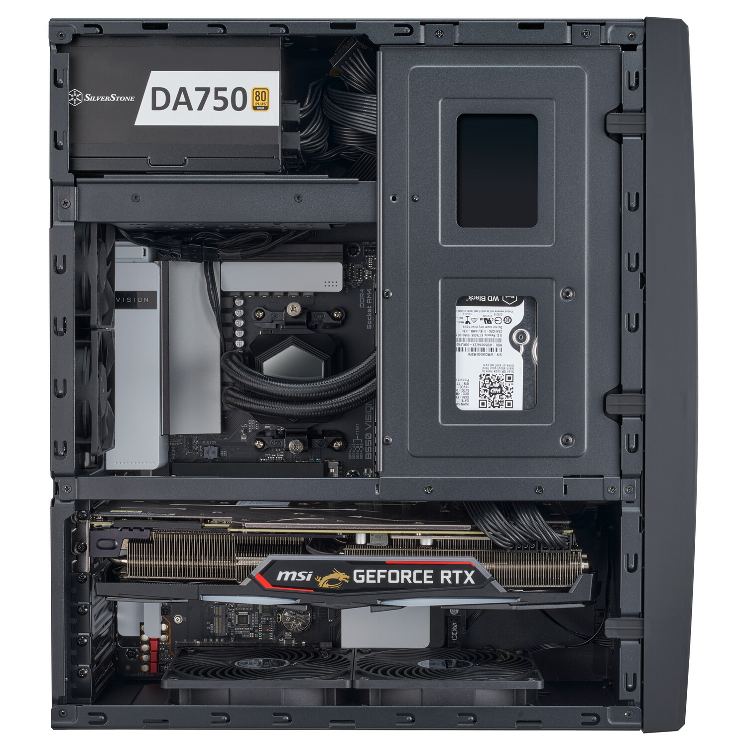 картинка Корпус SilverStone GD11, Desktop, SST-GD11B, черный от магазина Одежда+