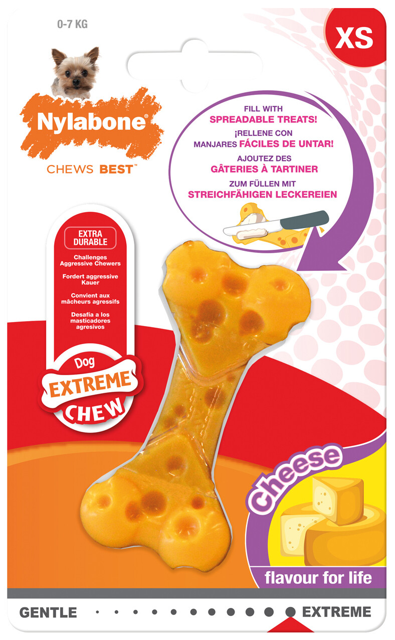 картинка Nylabone Dura Chew Cheese Bone для собак XS Nylabone от магазина Одежда+
