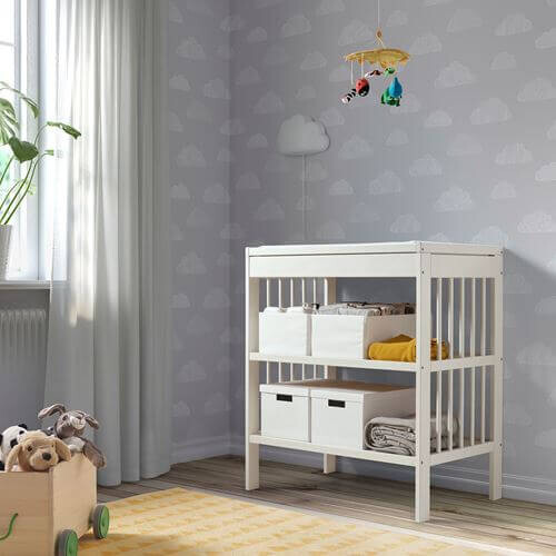 картинка Пеленальный столик Ikea Gulliver, белый от магазина Одежда+