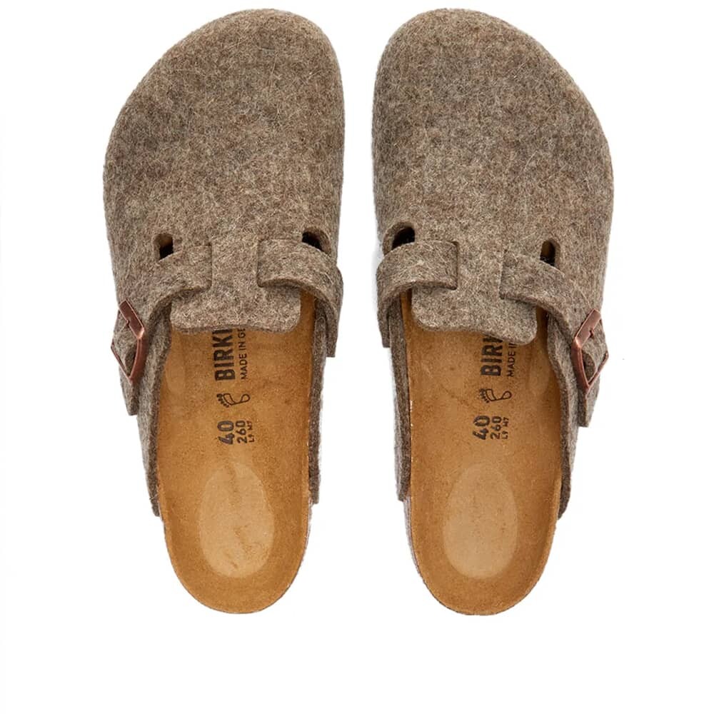 картинка Сабо Birkenstock Boston Fel, какао от магазина Одежда+