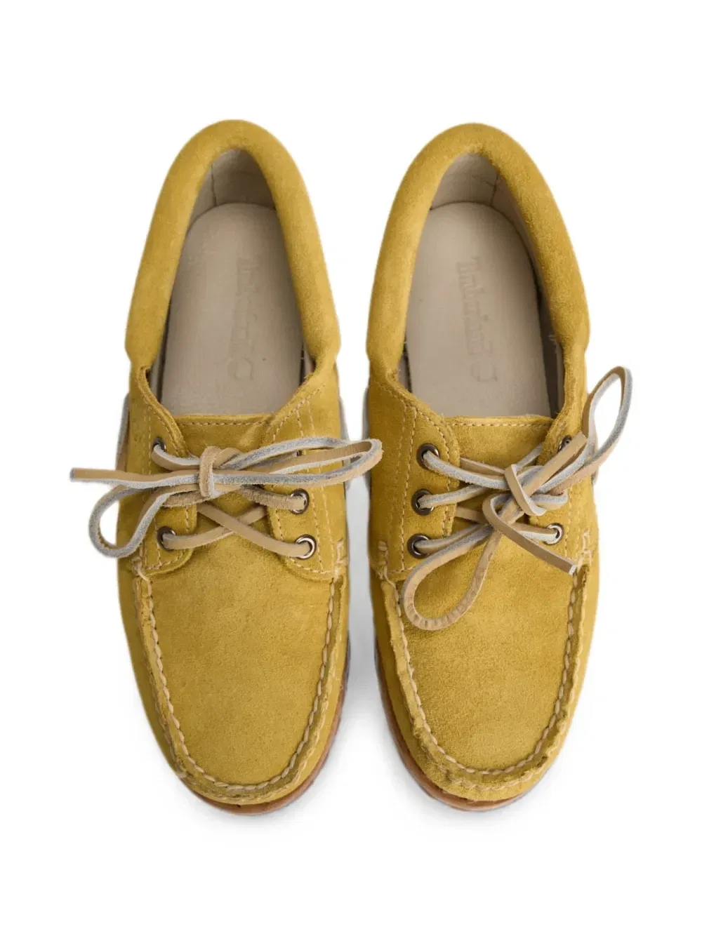 картинка Оригинальные замшевые топсайдеры Timberland, желтый от магазина Одежда+