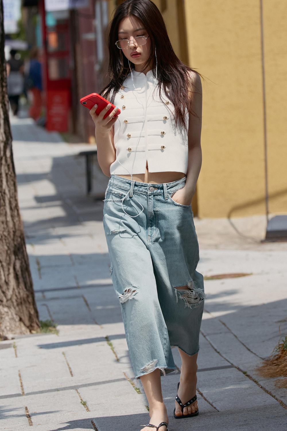 картинка Топ Zara Buttoned Waistcoat, белый от магазина Одежда+