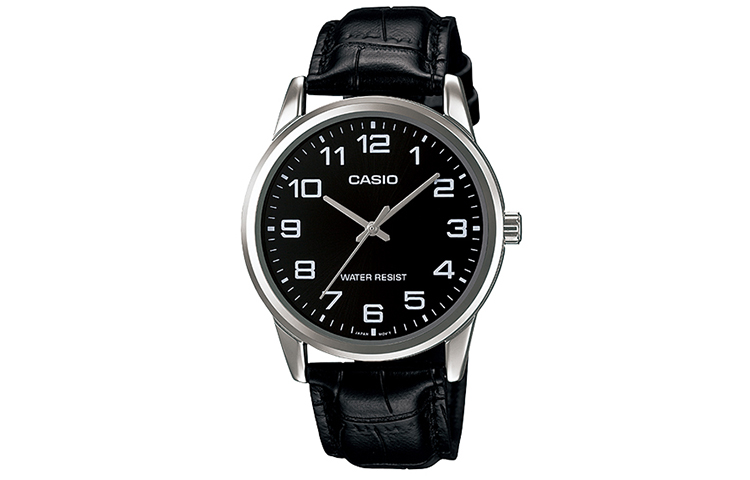 картинка Часы Casio Analog, арт. MTP-V001L-1B, серебристый/черный от магазина Одежда+