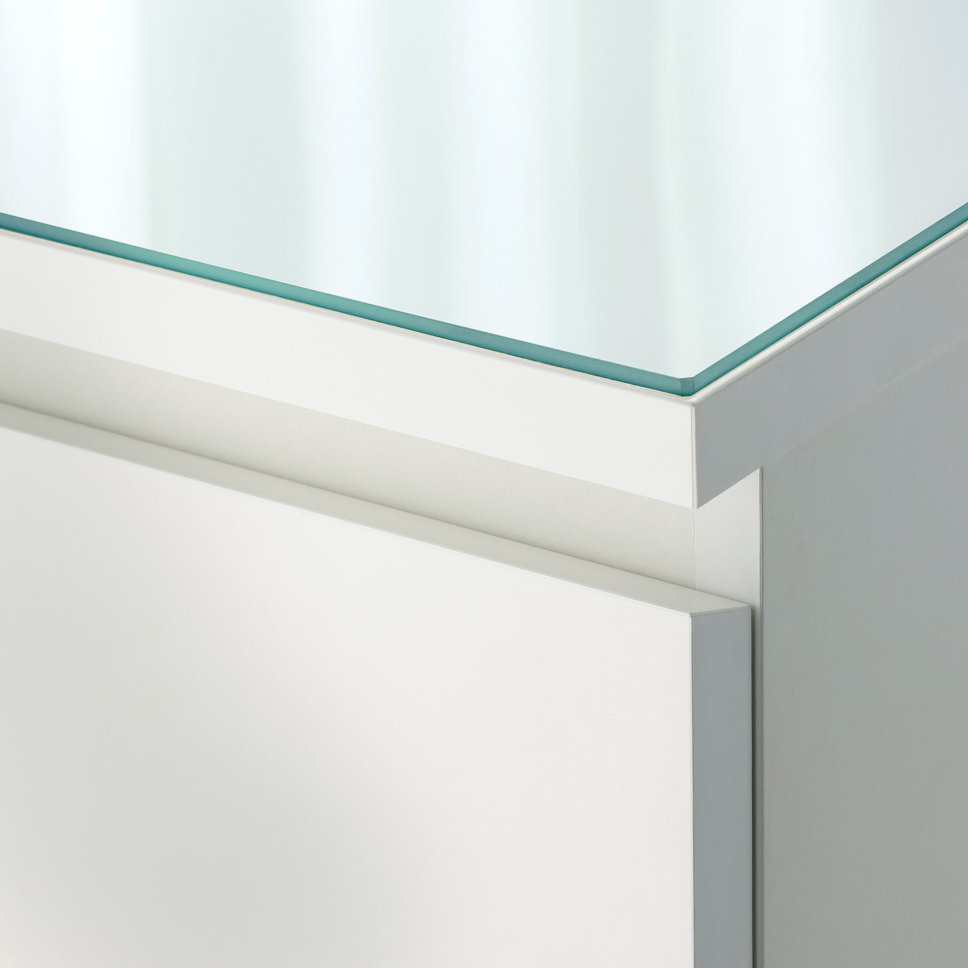 картинка Стеклянная столешница IKEA, 160x48 см, белый от магазина Одежда+