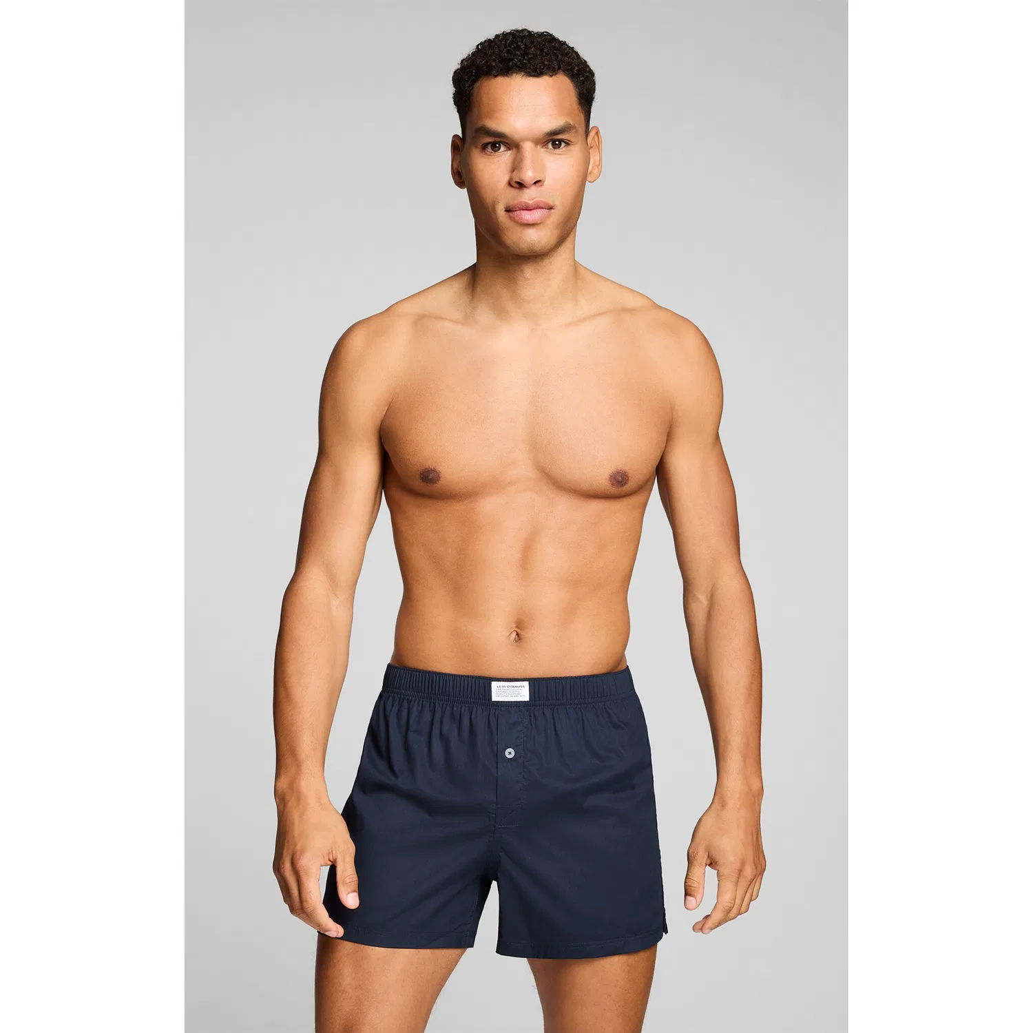картинка Мужские боксеры с эластичным поясом Levi's, Light Blue/Navy от магазина Одежда+