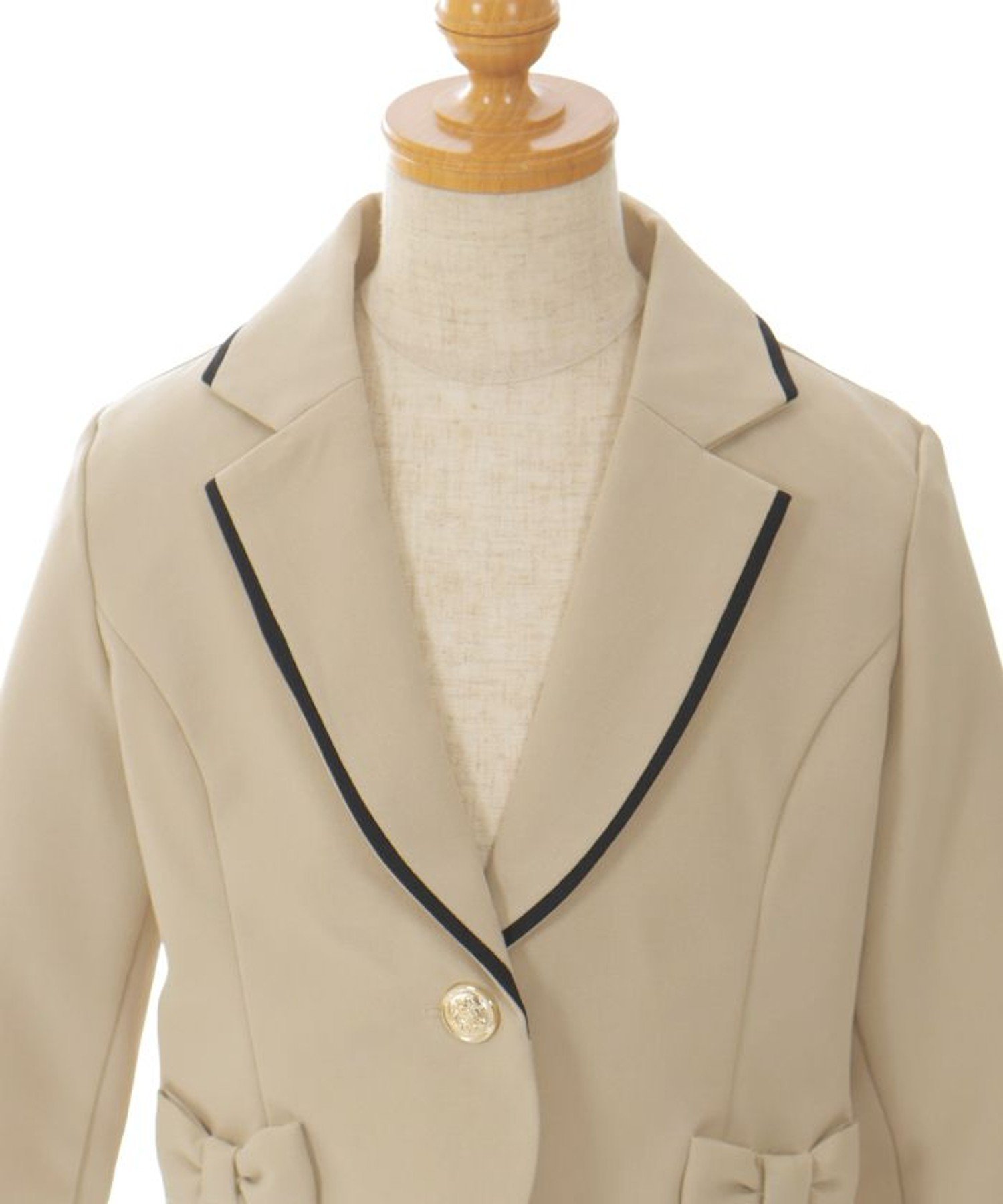 картинка Приталенный жакет, подобранный по цветовой гамме Axes femme kids, Beige от магазина Одежда+