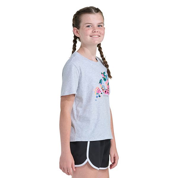 картинка Детская футболка с принтом Girls 7-16 Adidas, Light Gray от магазина Одежда+
